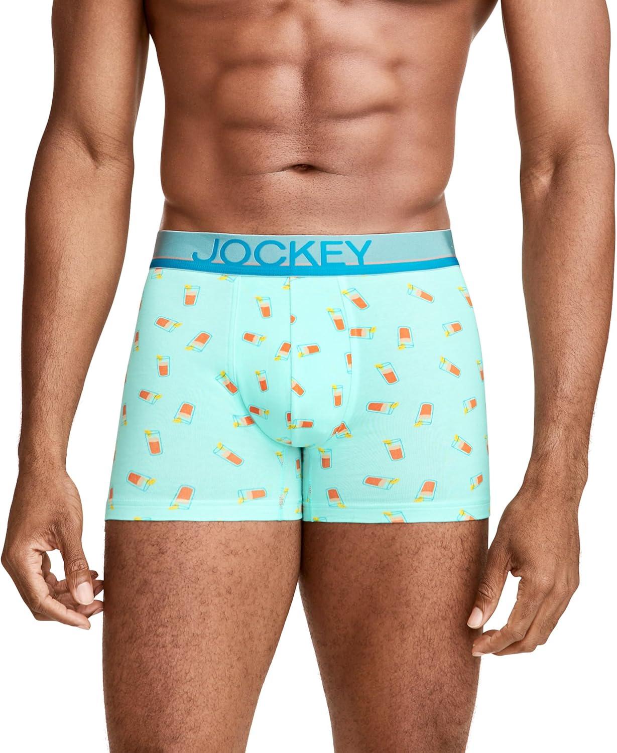 imageJockey Mens Underwear True Style 4 Trunk 3 PackCold Midnight