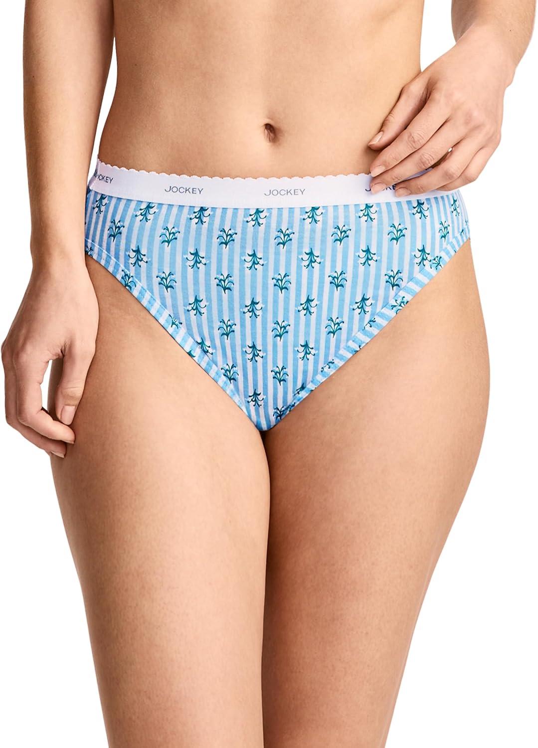 imageJockey Womens Underwear Classic French Cut 3 PackElegant Blooms