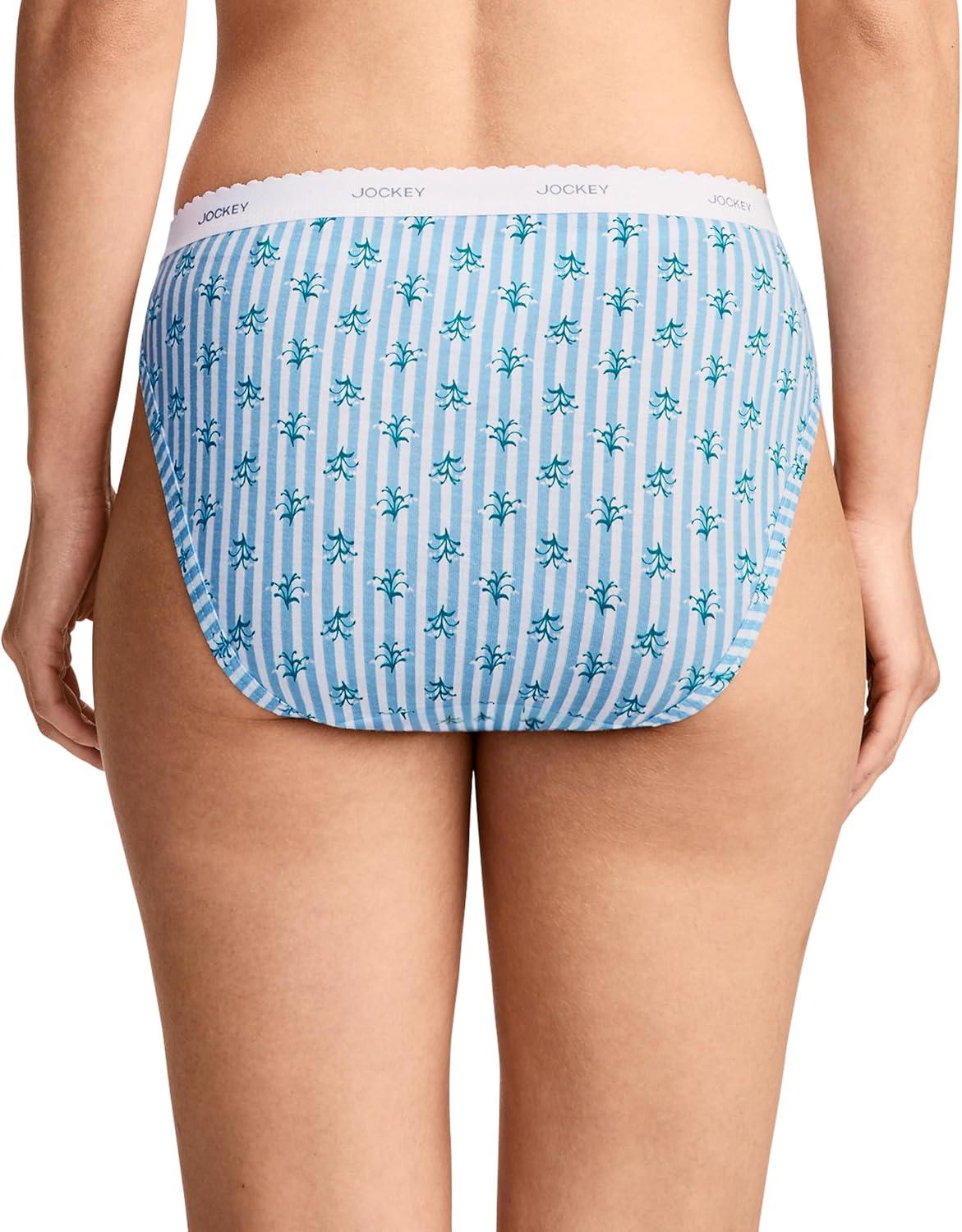 imageJockey Womens Underwear Classic French Cut 3 PackElegant Blooms