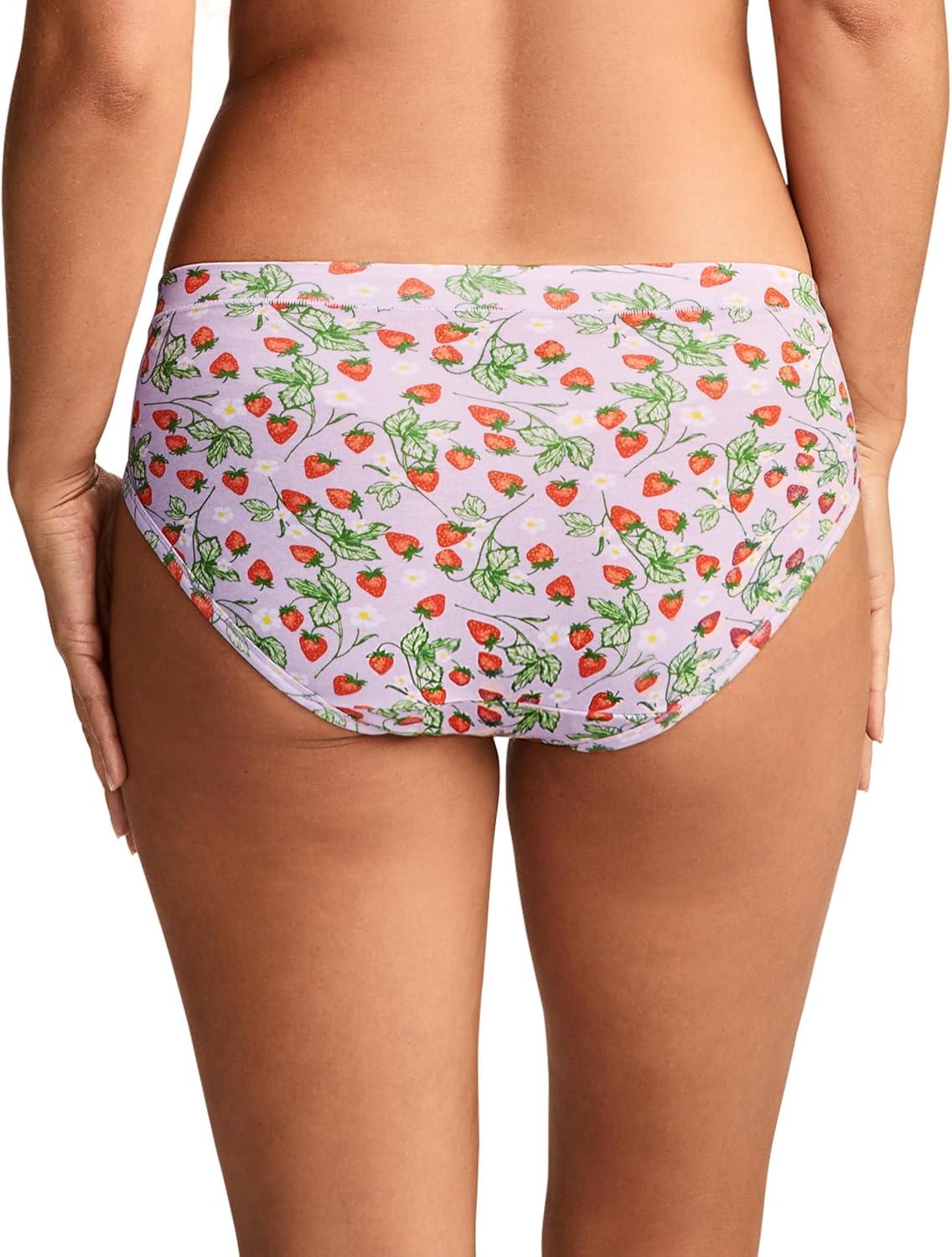 imageJockey Womens Underwear Cotton Stretch BikiniBerry Blooms