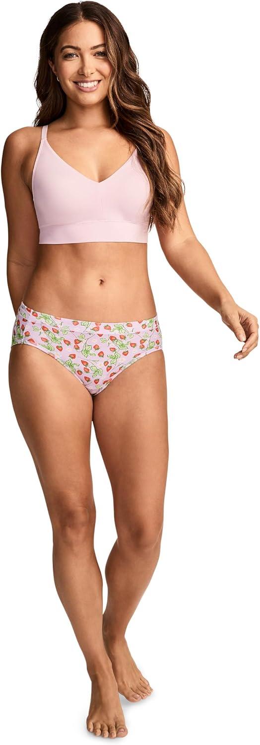 imageJockey Womens Underwear Cotton Stretch BikiniBerry Blooms