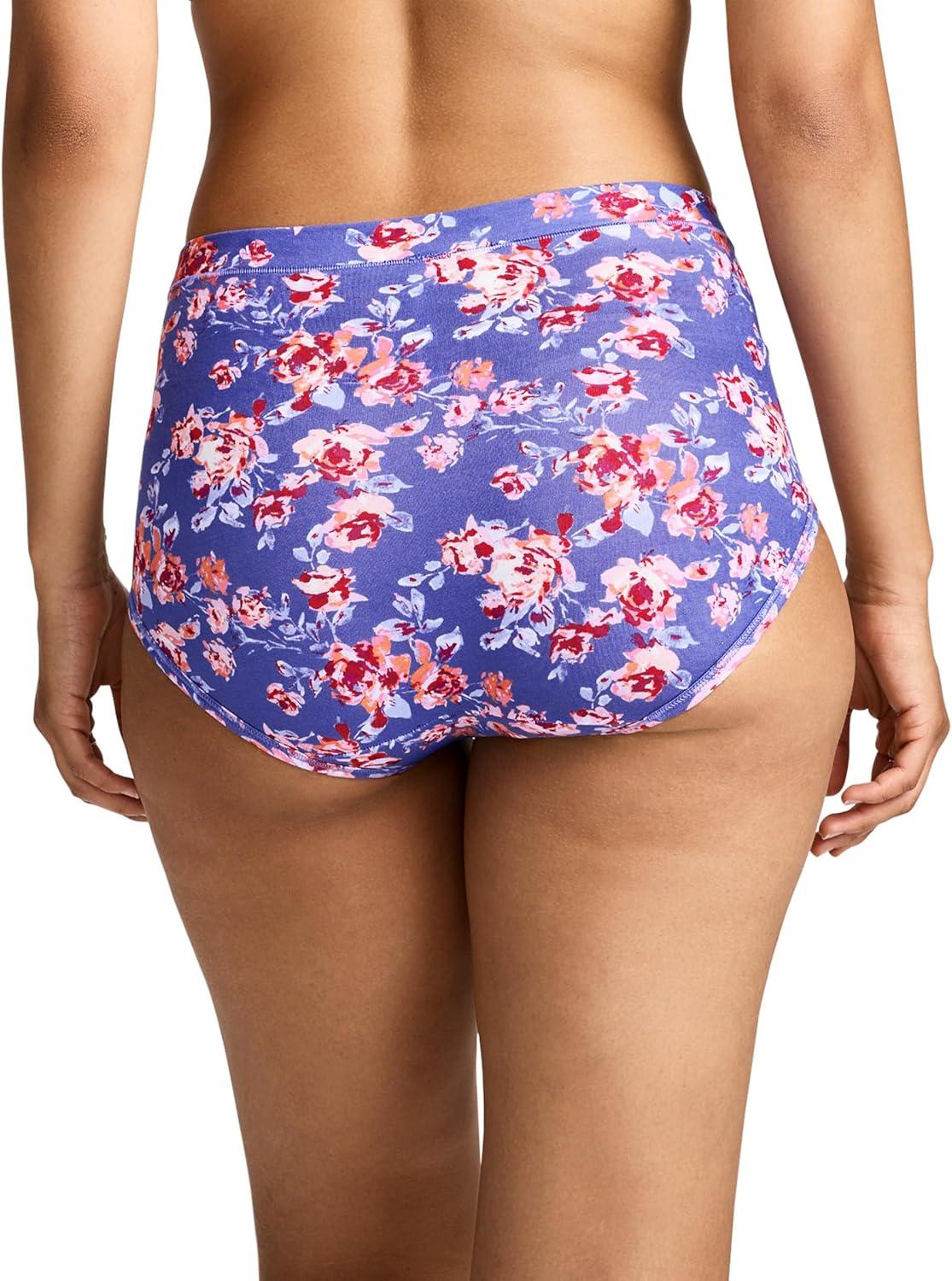 imageJockey Womens Underwear Cotton Stretch BriefFloral Spell