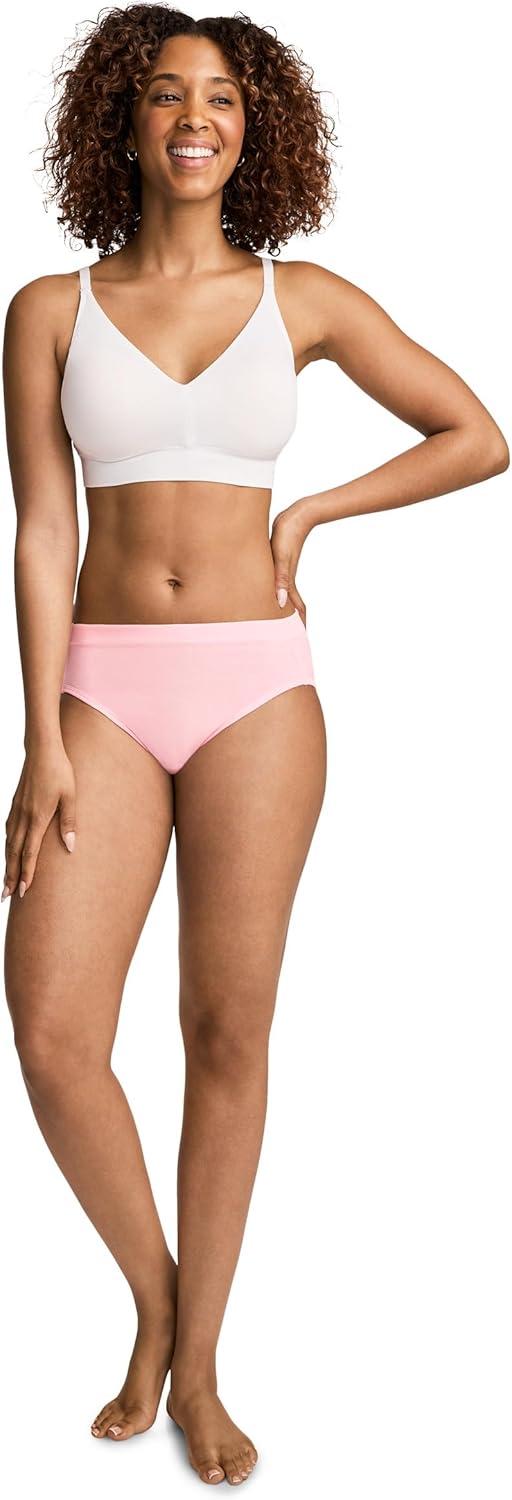 imageJockey Womens Underwear Cotton Stretch Hi CutCamilla Pink