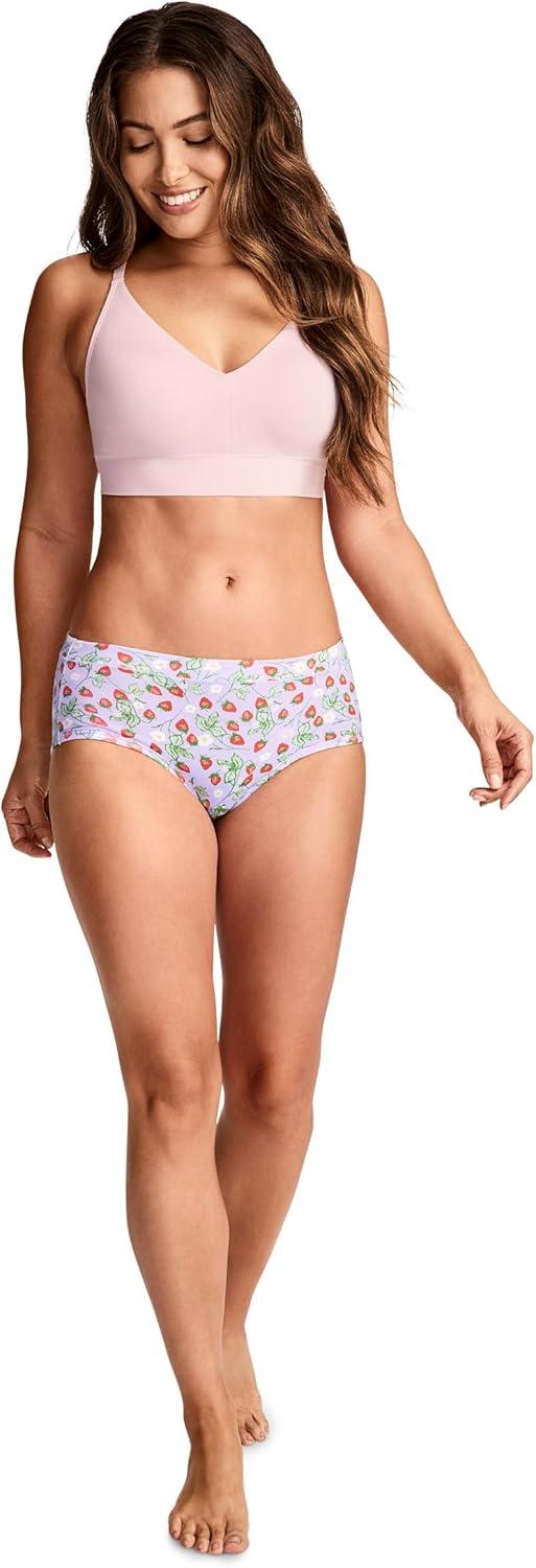 imageJockey Womens Underwear Cotton Stretch HipsterBerry Blooms
