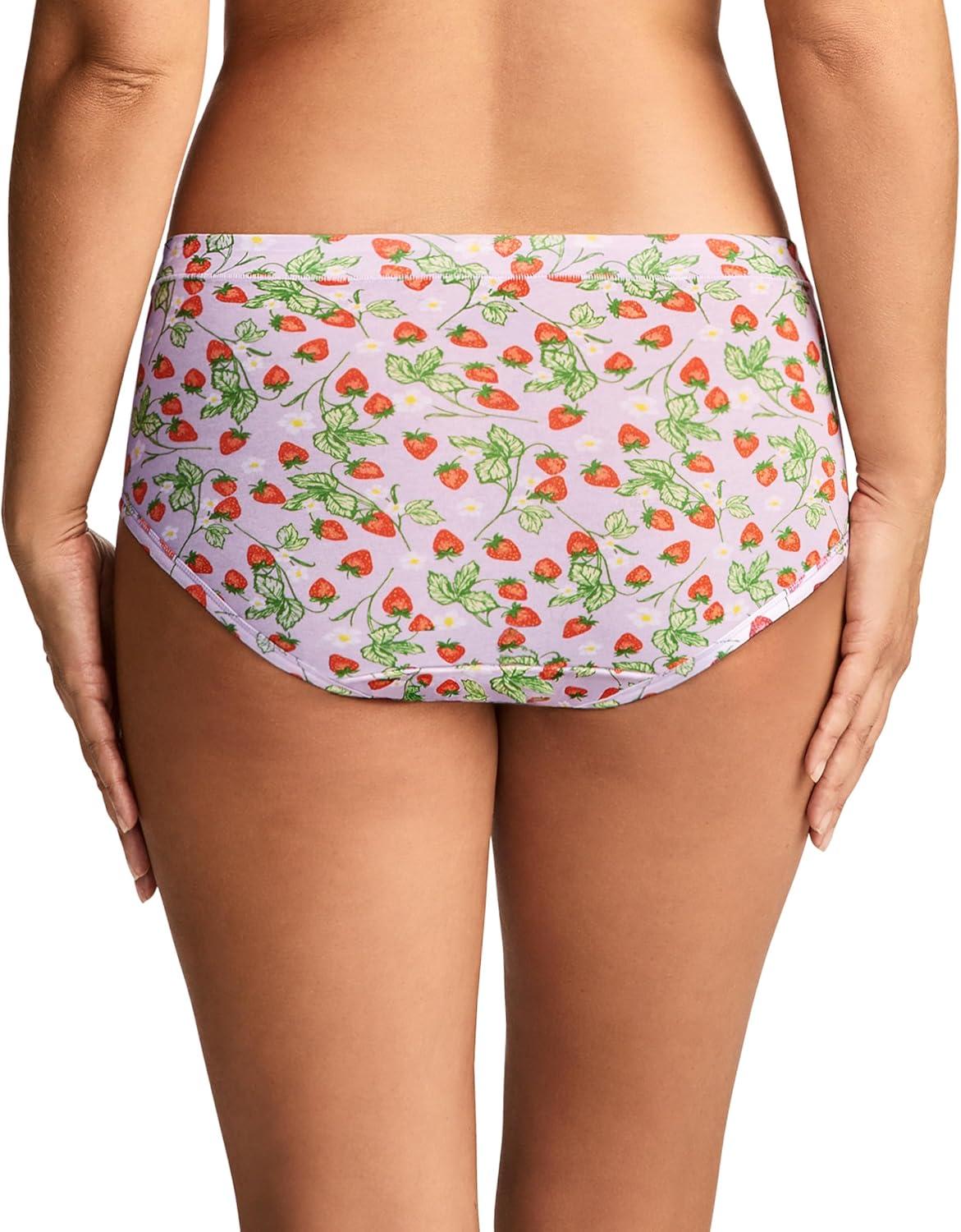 imageJockey Womens Underwear Cotton Stretch HipsterBerry Blooms
