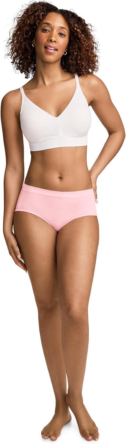imageJockey Womens Underwear Cotton Stretch HipsterCamilla Pink