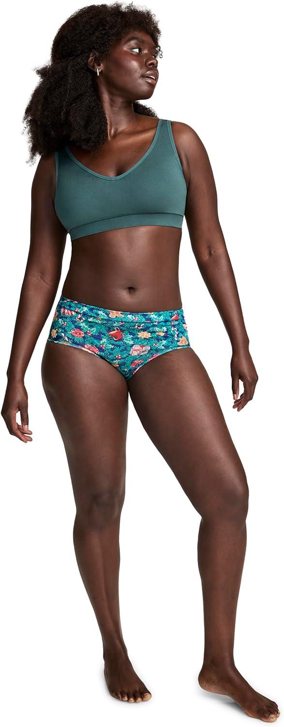 imageJockey Womens Underwear Cotton Stretch HipsterFestive Charm