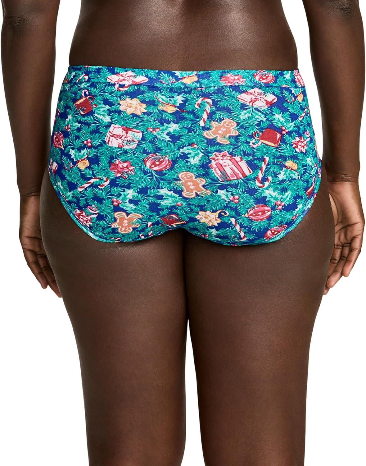 imageJockey Womens Underwear Cotton Stretch HipsterFestive Charm
