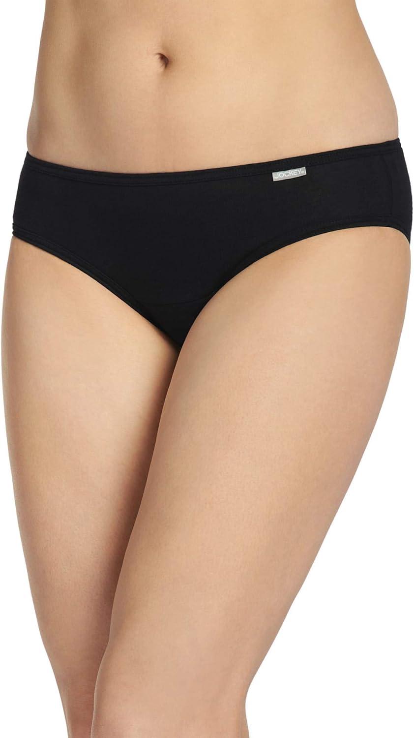 imageJockey Womens Underwear Elance Bikini 3 PackBlack