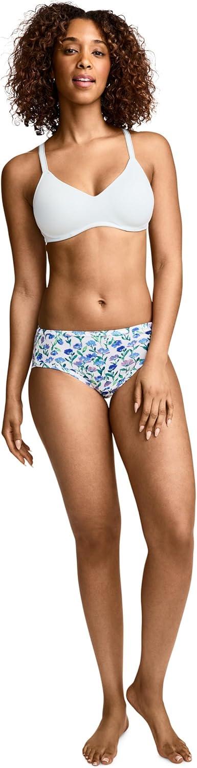 imageJockey Womens Underwear Elance Bikini 3 PackFlower Fields