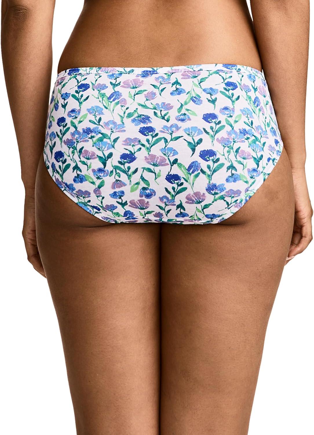 imageJockey Womens Underwear Elance Bikini 3 PackFlower Fields