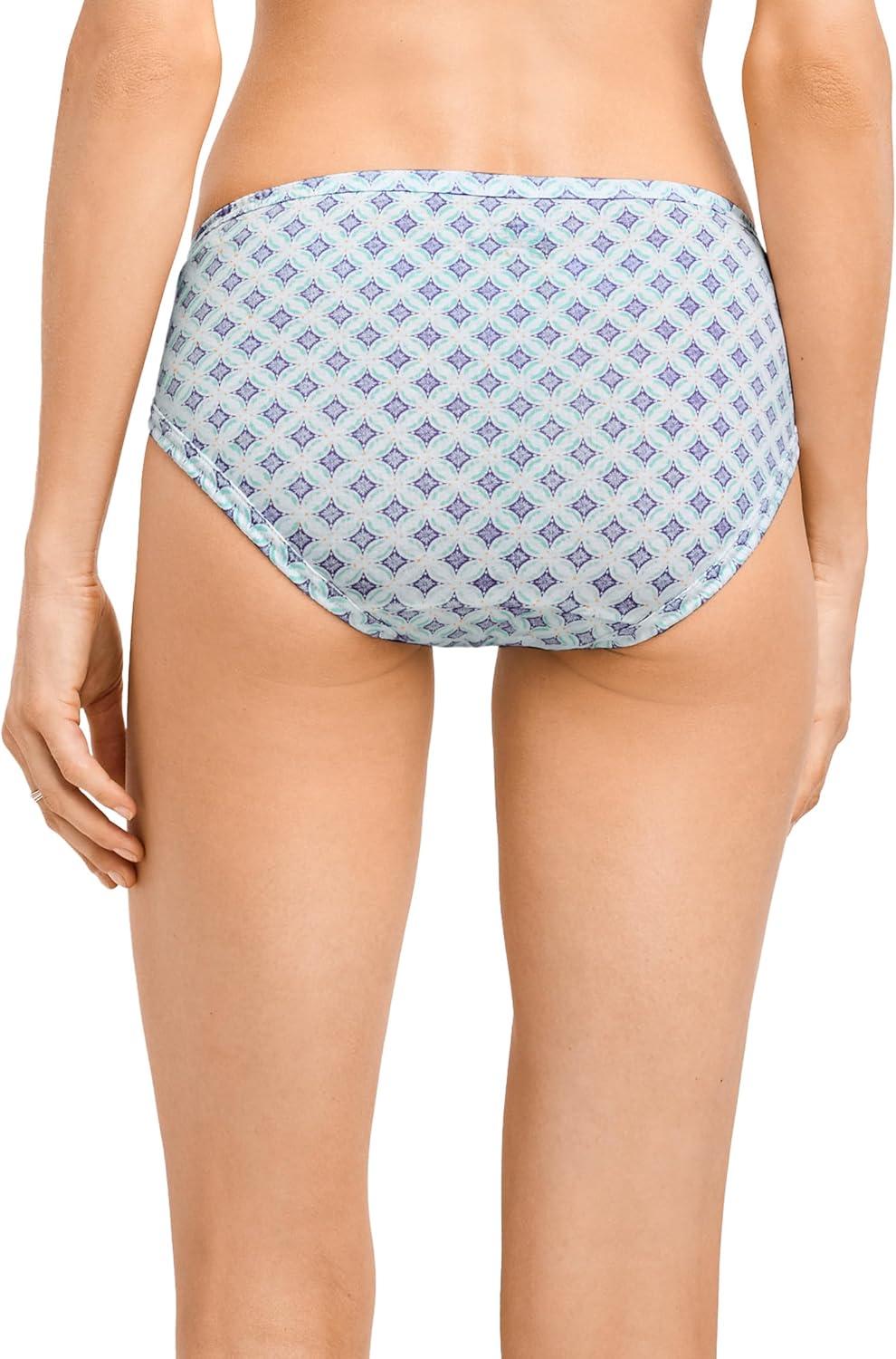 imageJockey Womens Underwear Elance Bikini 3 PackSeaWinter SprigHydrangea