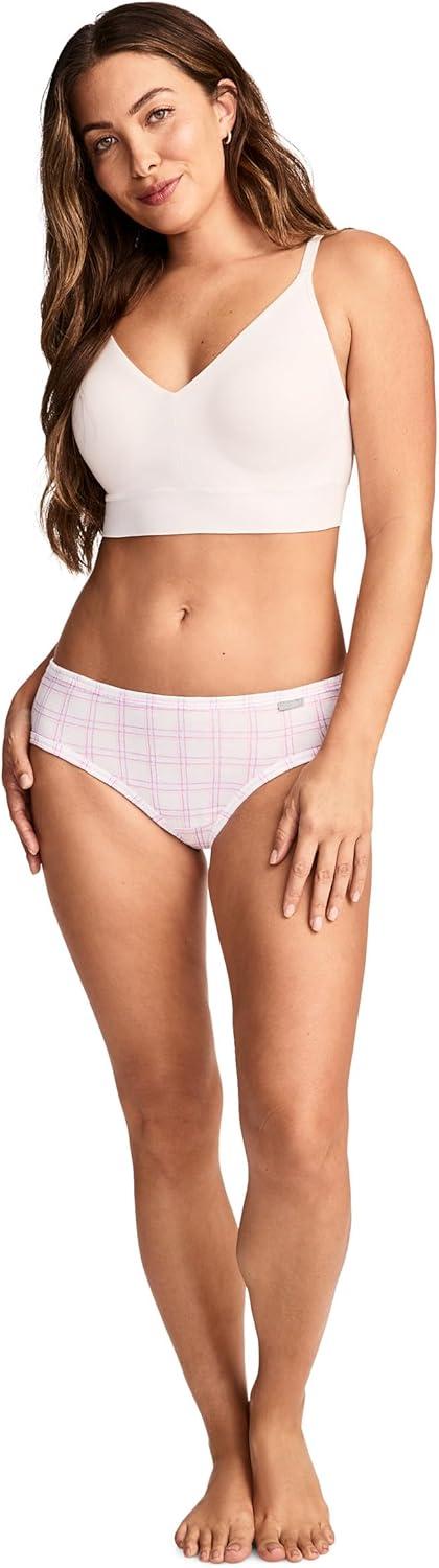 imageJockey Womens Underwear Elance Bikini 3 PackWatercolor Rose