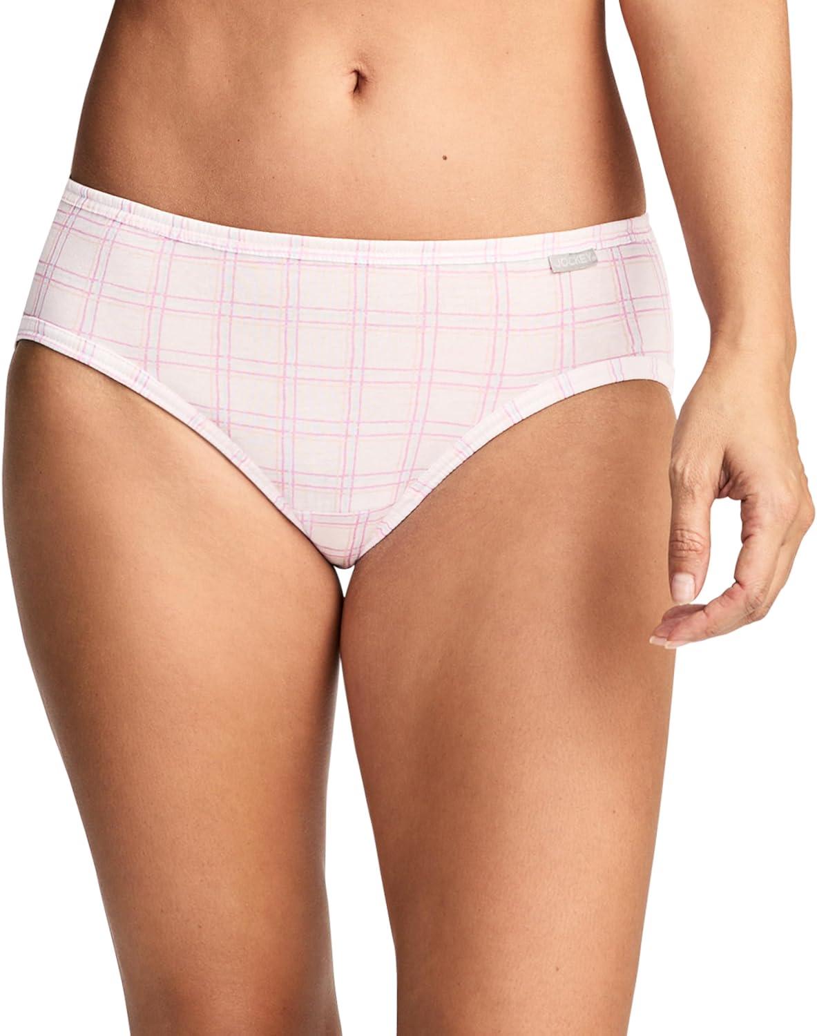 imageJockey Womens Underwear Elance Bikini 3 PackWatercolor Rose