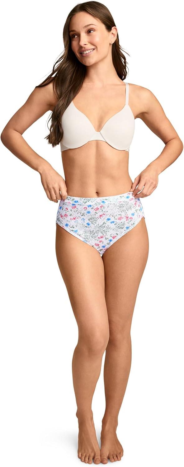 imageJockey Womens Underwear Elance Breathe French Cut 3 PackGarden Ferns