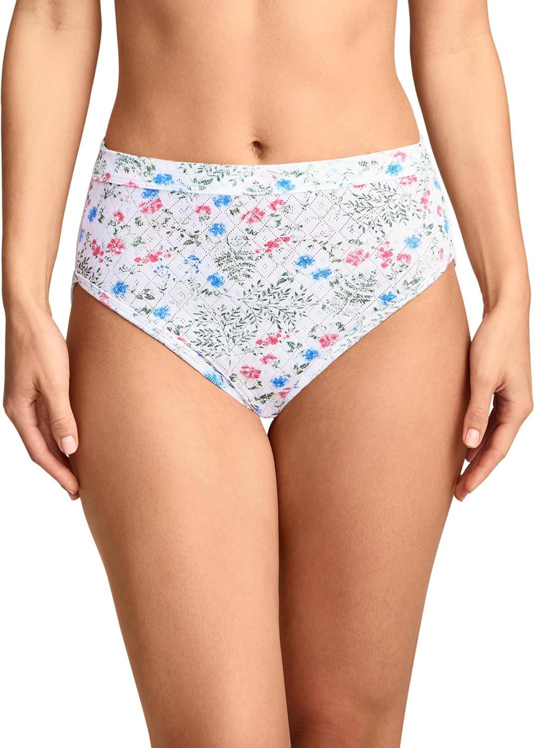 imageJockey Womens Underwear Elance Breathe French Cut 3 PackGarden Ferns