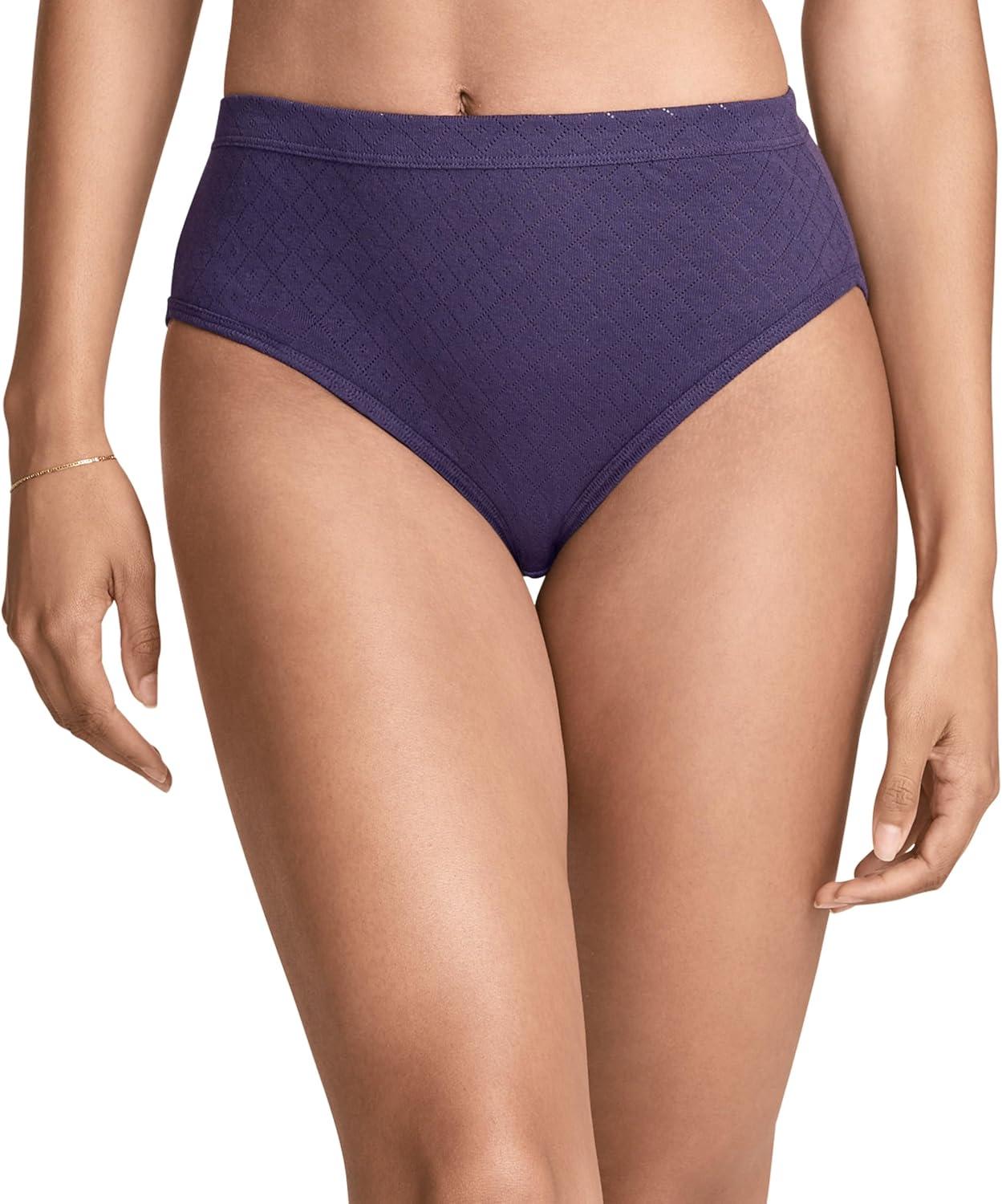imageJockey Womens Underwear Elance Breathe French Cut 3 PackPurple Dream