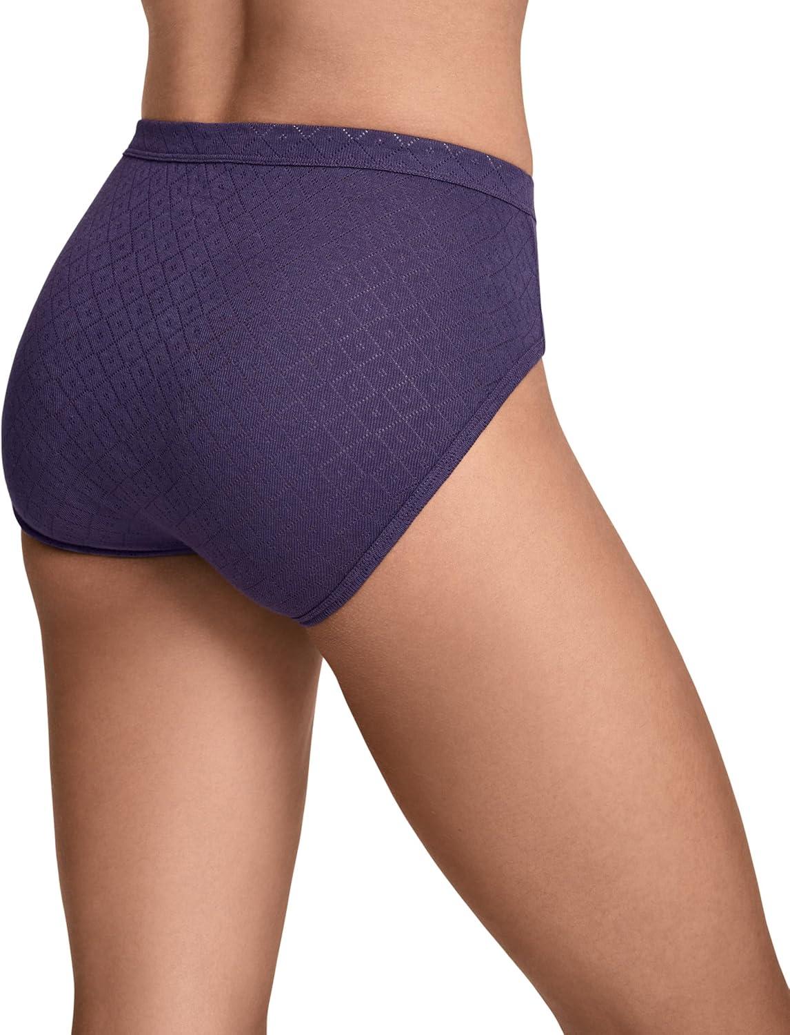 imageJockey Womens Underwear Elance Breathe French Cut 3 PackPurple Dream