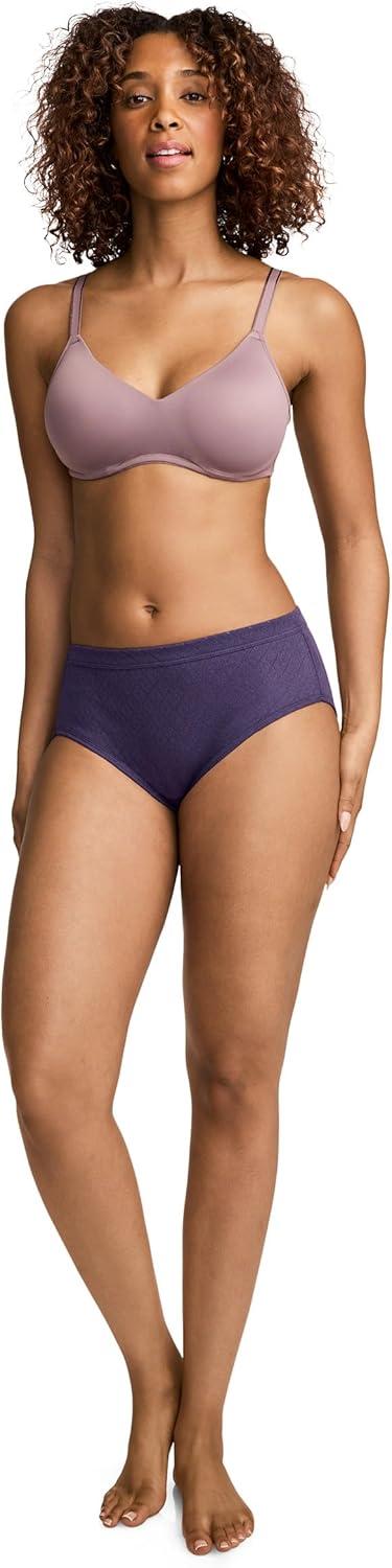 imageJockey Womens Underwear Elance Breathe Hipster 3 PackPurple Dream