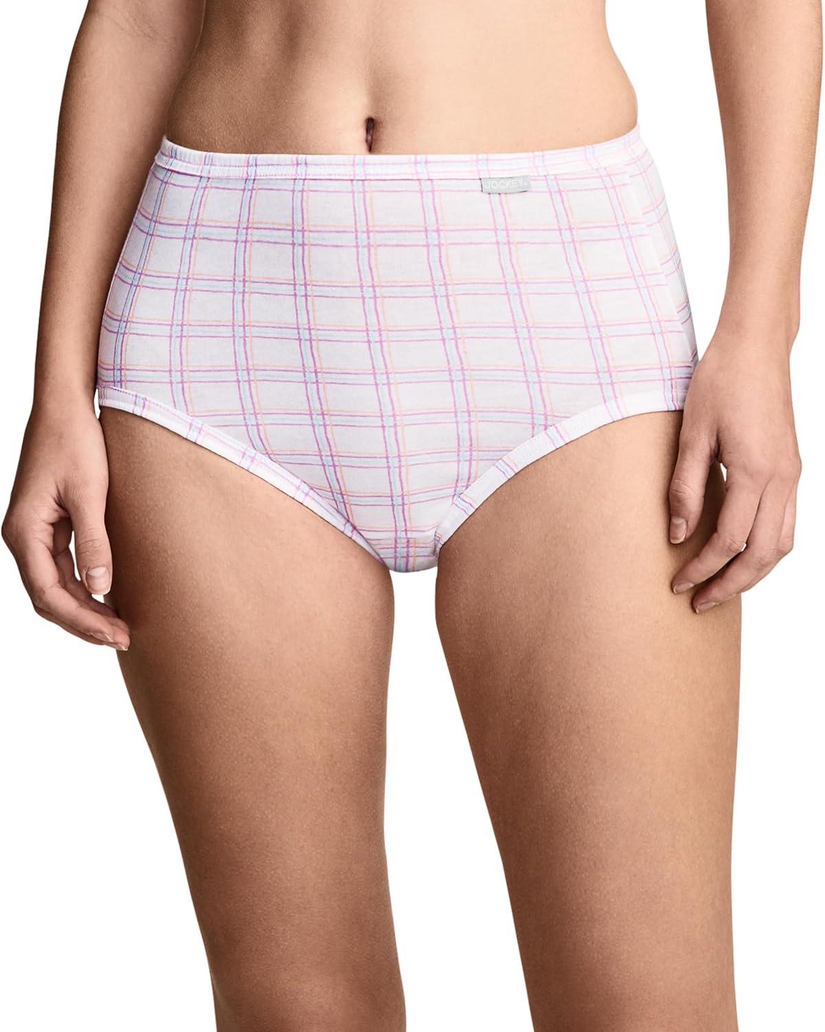 imageJockey Womens Underwear Elance Brief 3 PackWatercolor Rose