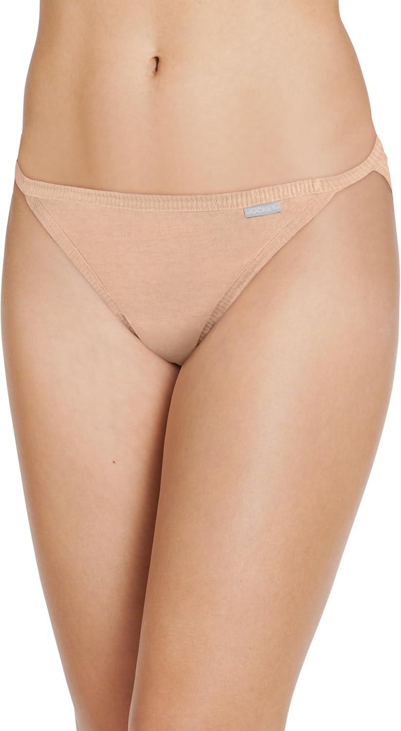 imageJockey Womens Underwear Elance String Bikini 6 PackLight