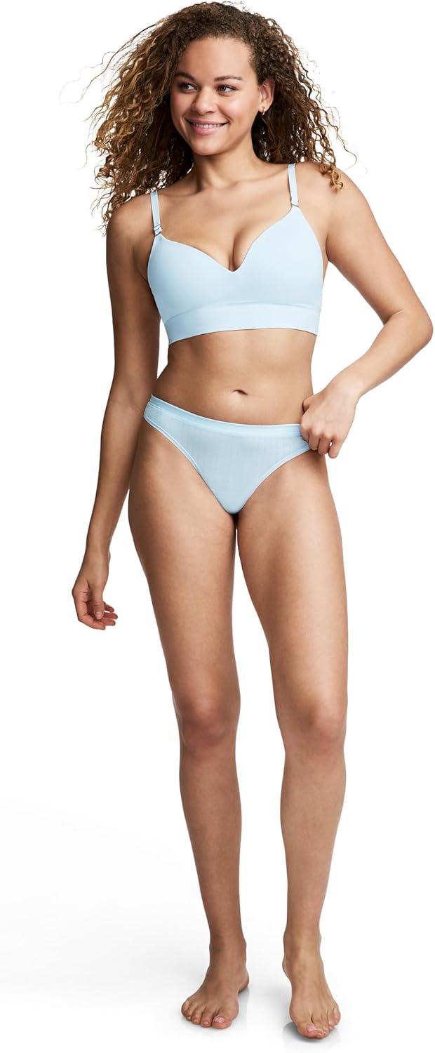 imageJockey Womens Underwear Light amp Airy ThongBlue Topaz