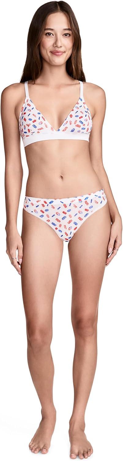 imageJockey Womens Underwear Light amp Airy ThongBlue Treats