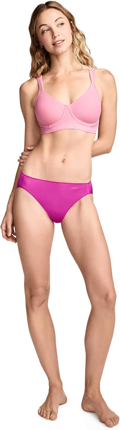 imageJockey Womens Underwear No Panty Line Promise Tactel Hi CutCactus Flower