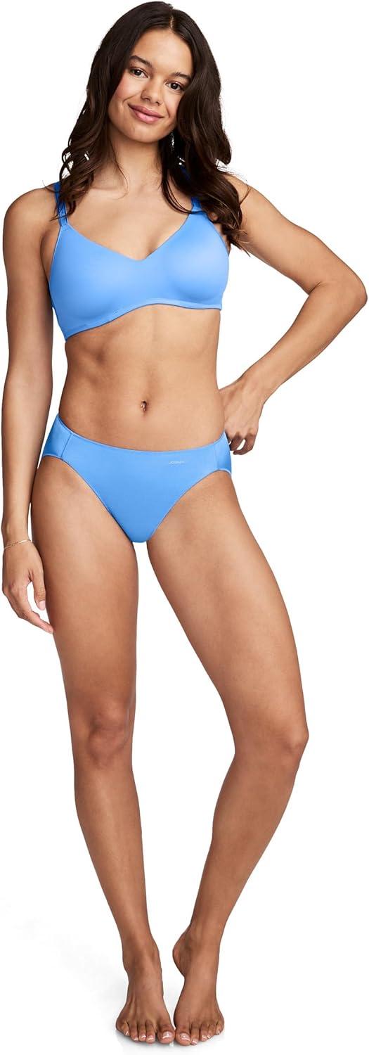 imageJockey Womens Underwear No Panty Line Promise Tactel Hi CutCrisp Blue