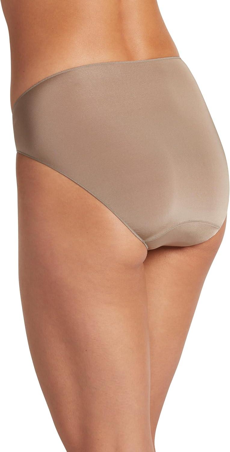 imageJockey Womens Underwear No Panty Line Promise Tactel Hi CutDeep Beige