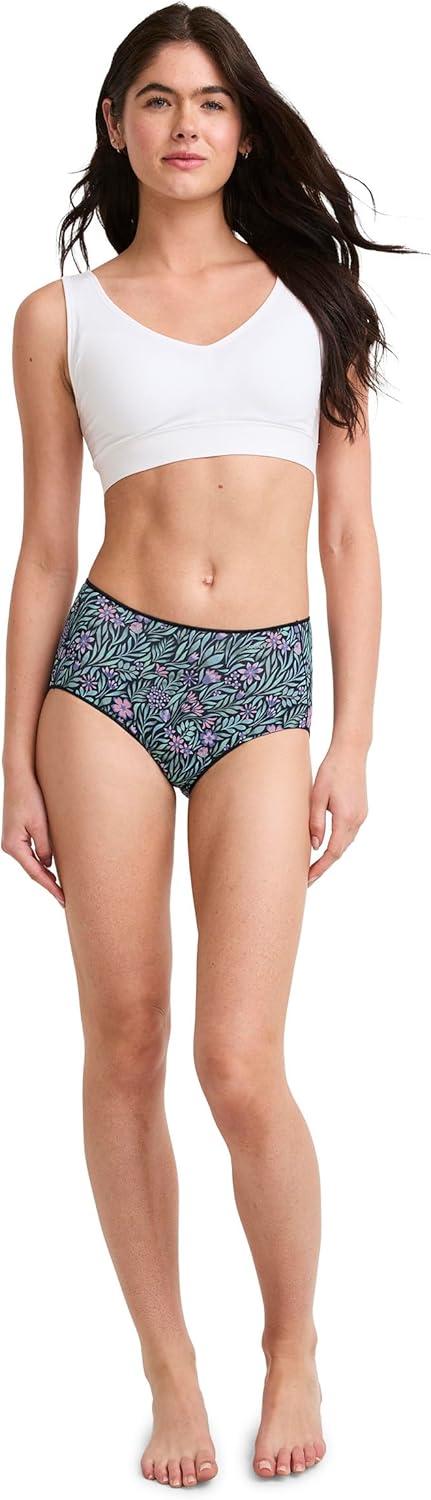 imageJockey Womens Underwear No Panty Line Promise Tactel Hip BriefKellie Floral
