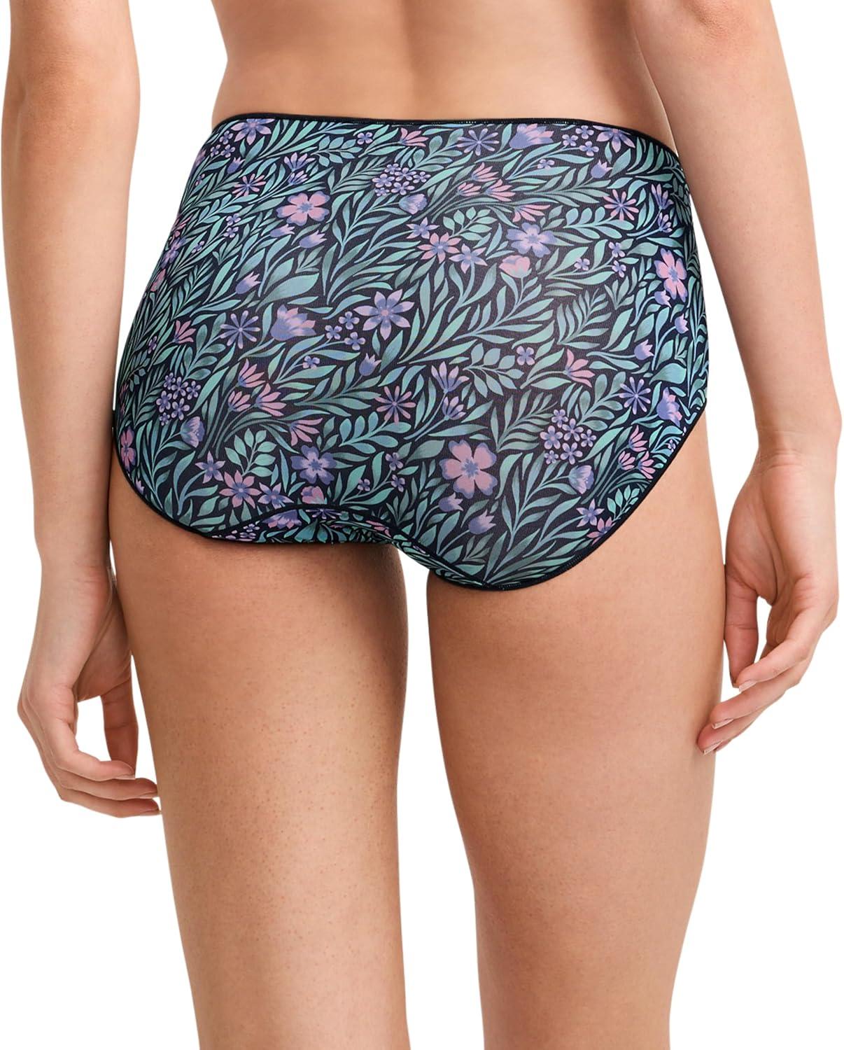 imageJockey Womens Underwear No Panty Line Promise Tactel Hip BriefKellie Floral