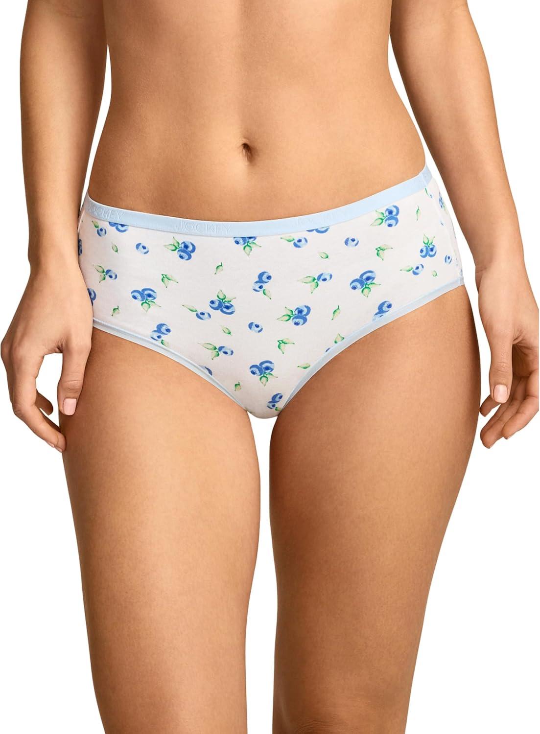 imageJockey Womens Underwear Organic Cotton Stretch Logo Hipster 3 PackBerry Bliss
