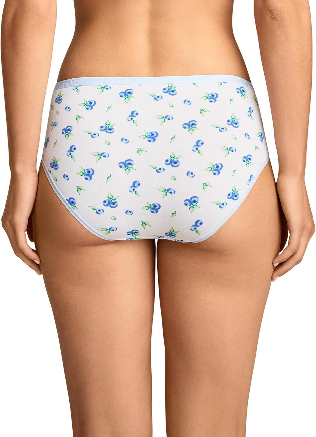 imageJockey Womens Underwear Organic Cotton Stretch Logo Hipster 3 PackBerry Bliss