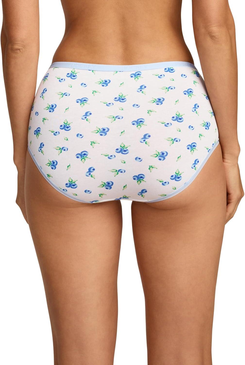 imageJockey Womens Underwear Organic Cotton Stretch Logo Modern Brief 3 PackBerry Bliss