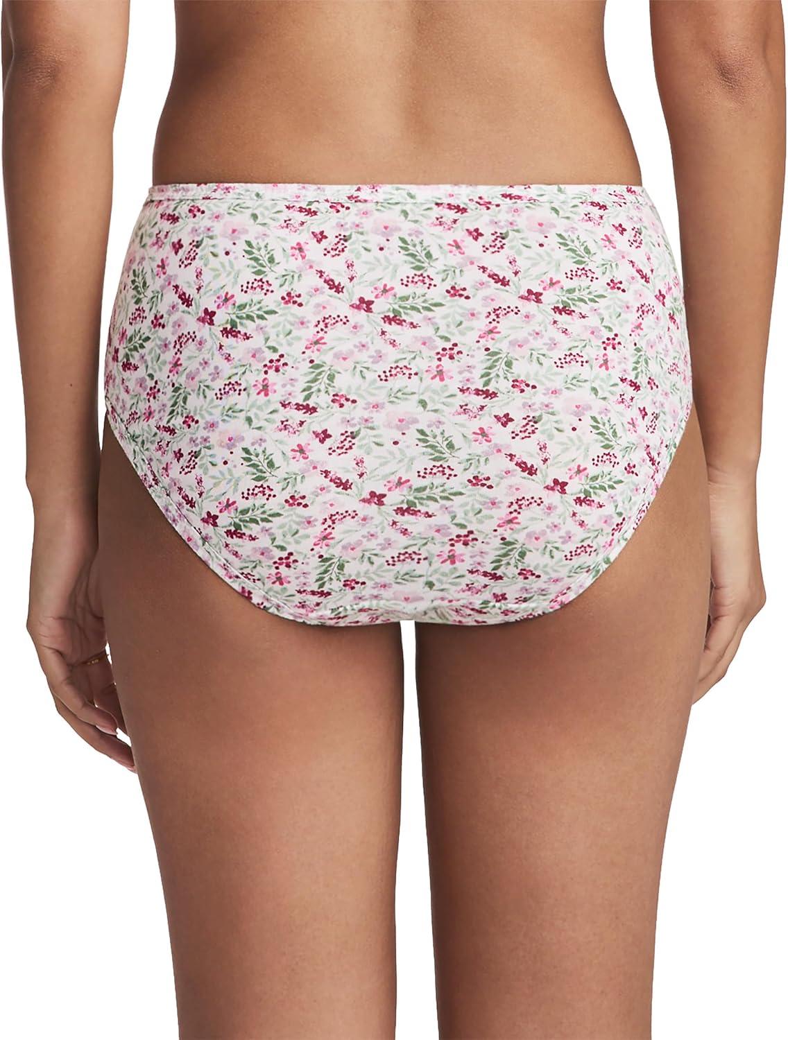 imageJockey Womens Underwear Plus Size Elance Hipster 3 PackPressed Petals
