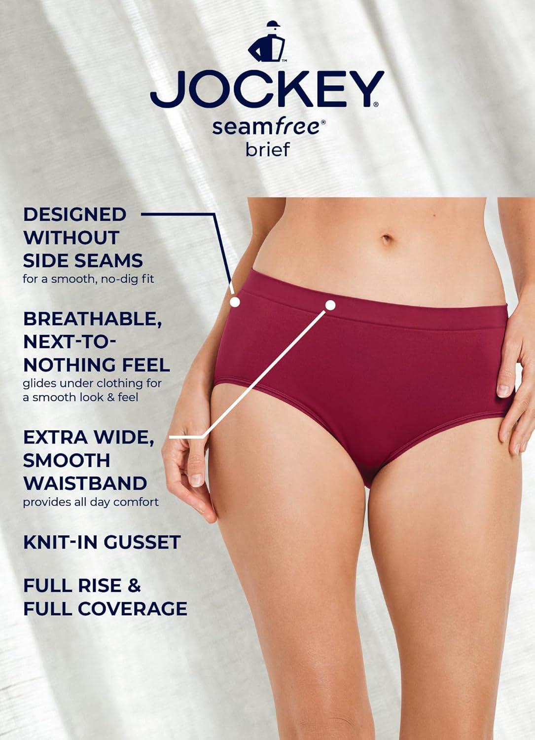 imageJockey Womens Underwear Seamfree BriefSunny Stripe