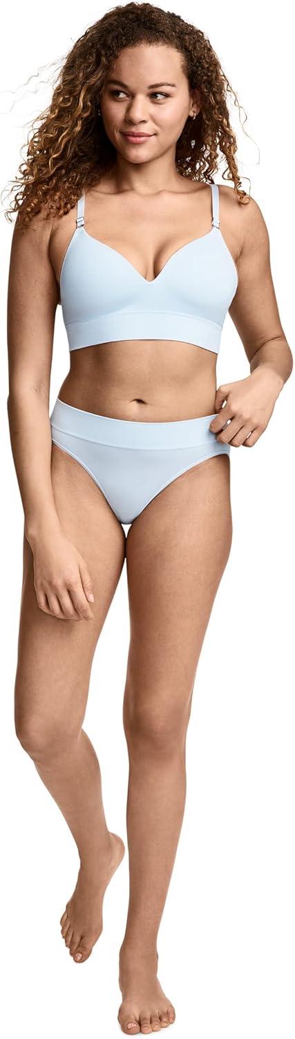 imageJockey Womens Underwear Seamfree Comfort Waist HiCutBlue Topaz