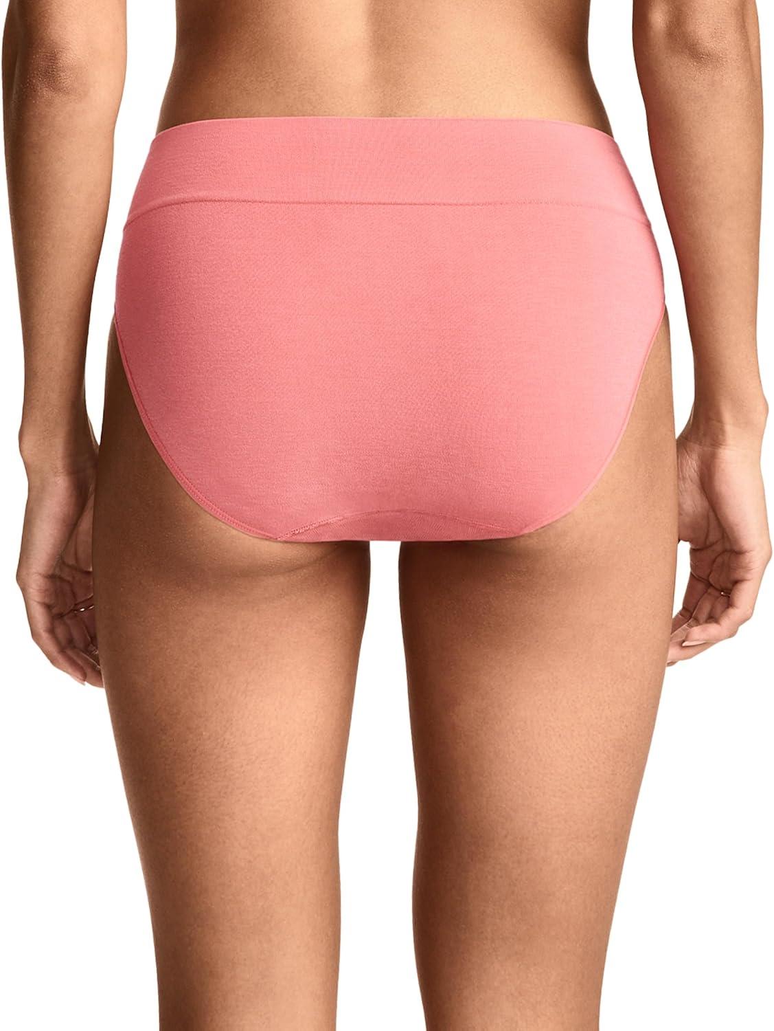 imageJockey Womens Underwear Seamfree Comfort Waist HiCutCoral Pink