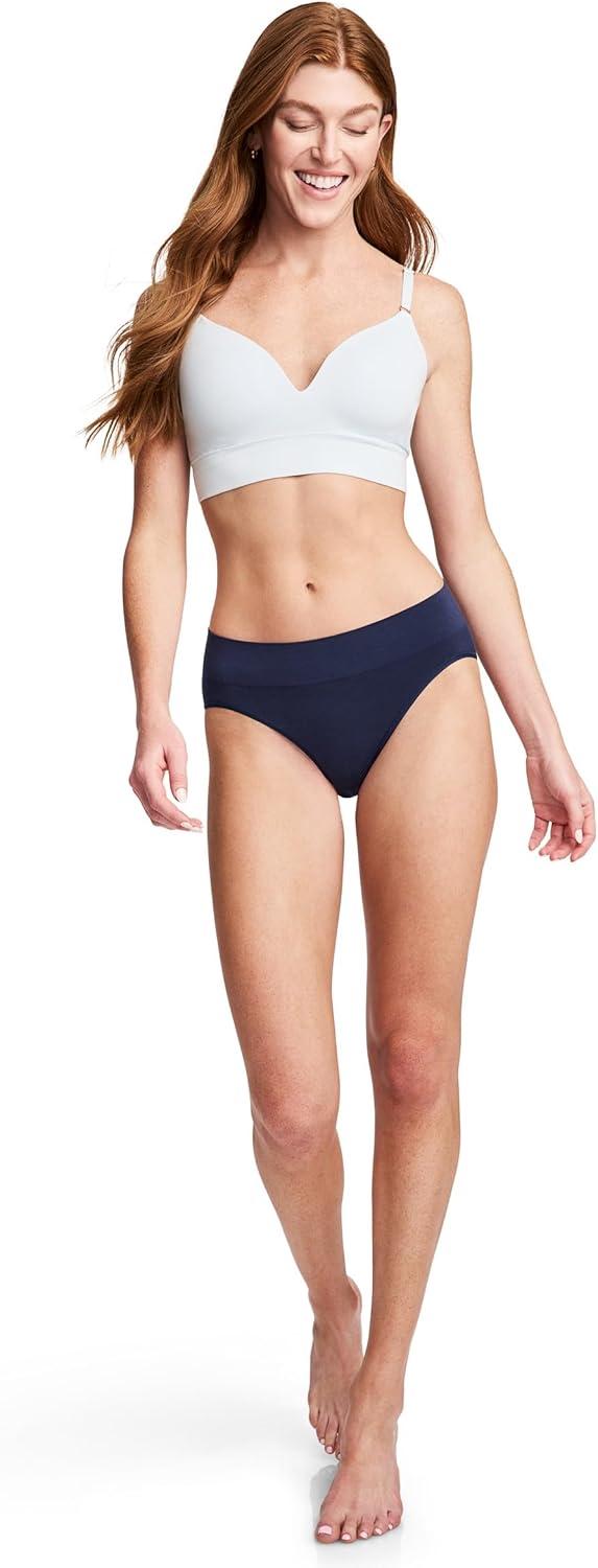 imageJockey Womens Underwear Seamfree Comfort Waist HiCutJockey Blue