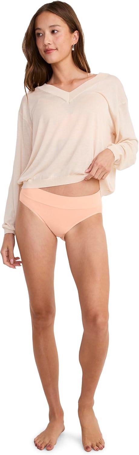 imageJockey Womens Underwear Seamfree Comfort Waist HiCutPeach Smoothie