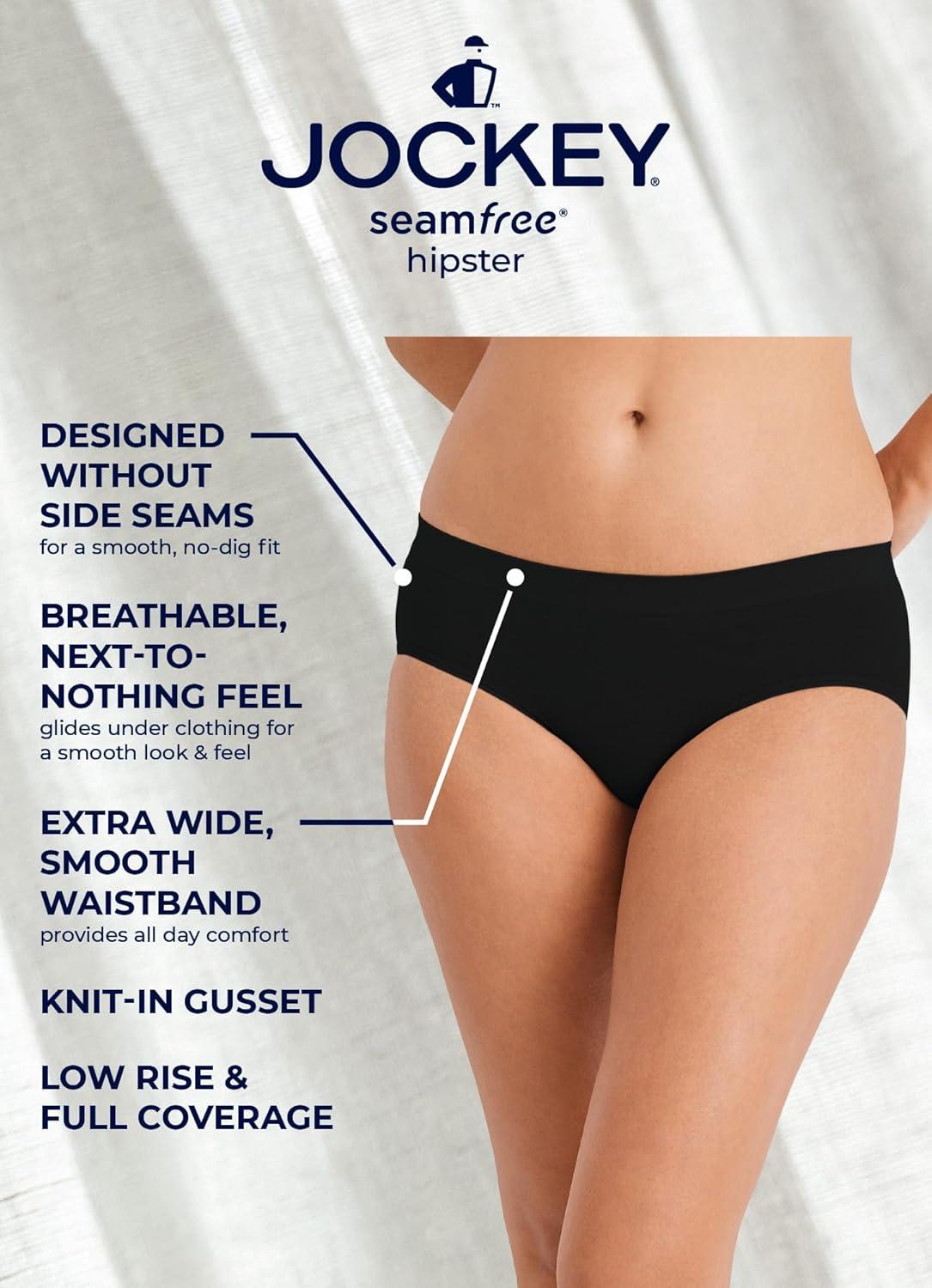 imageJockey Womens Underwear Seamfree HipsterCoral Pink