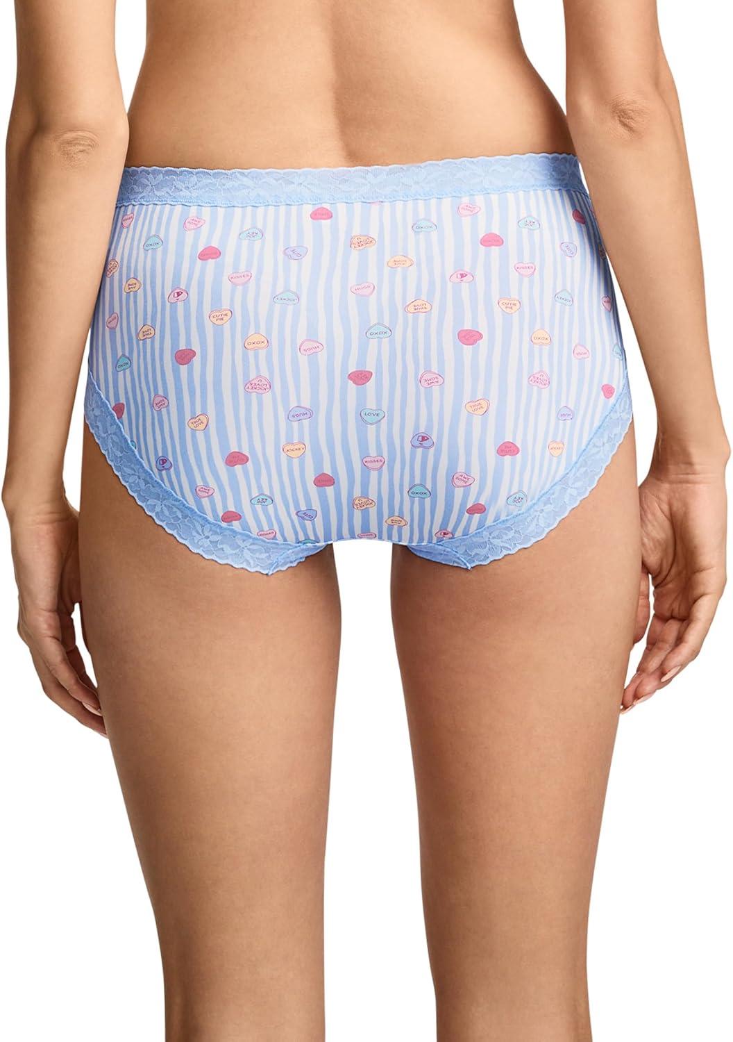 imageJockey Womens Underwear Soft Stretch Lace Microfiber BriefJockey Hearts