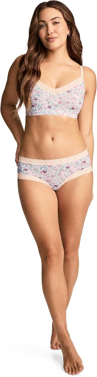 imageJockey Womens Underwear Soft Stretch Lace Microfiber HipsterFlower Field