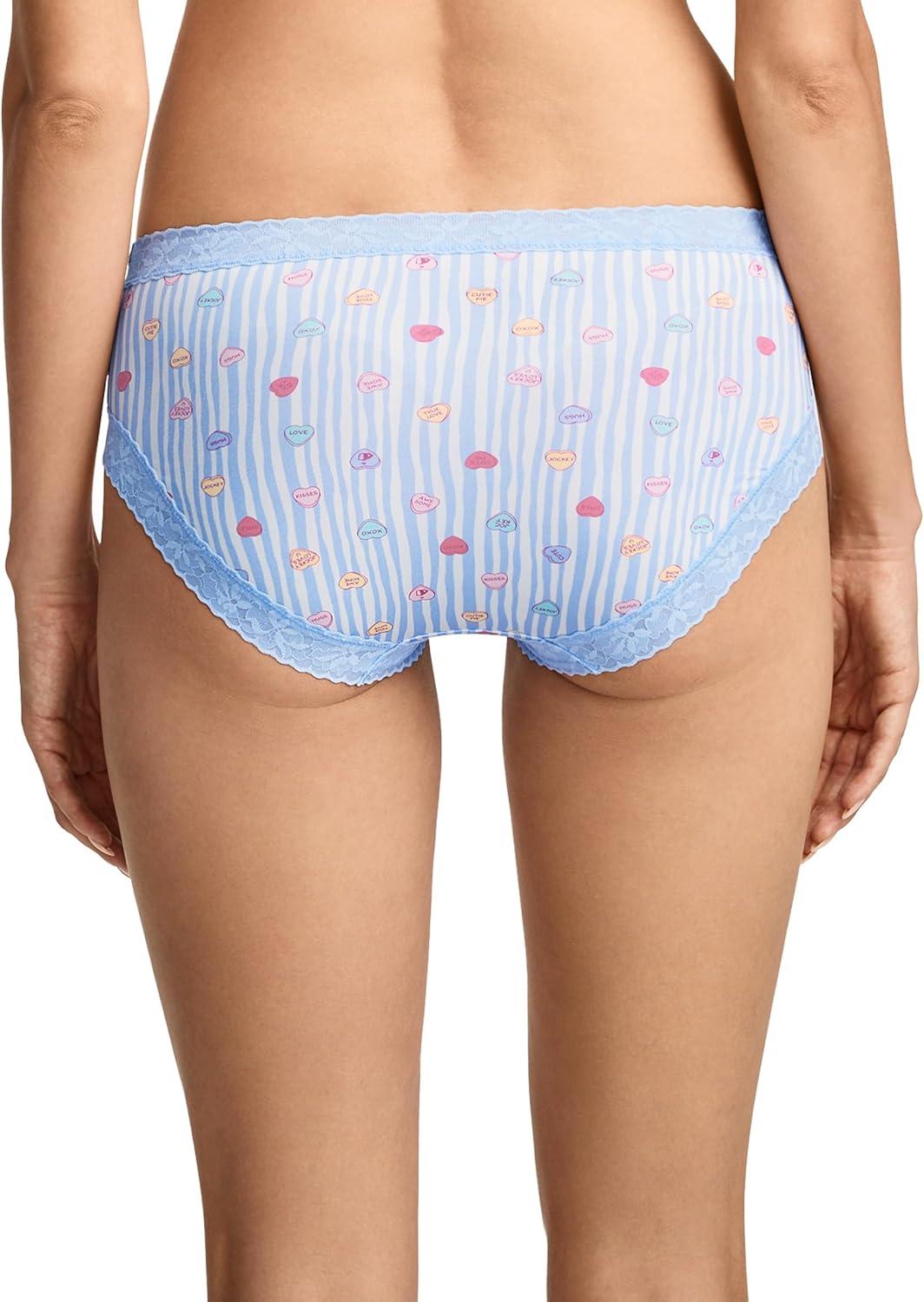 imageJockey Womens Underwear Soft Stretch Lace Microfiber HipsterJockey Hearts