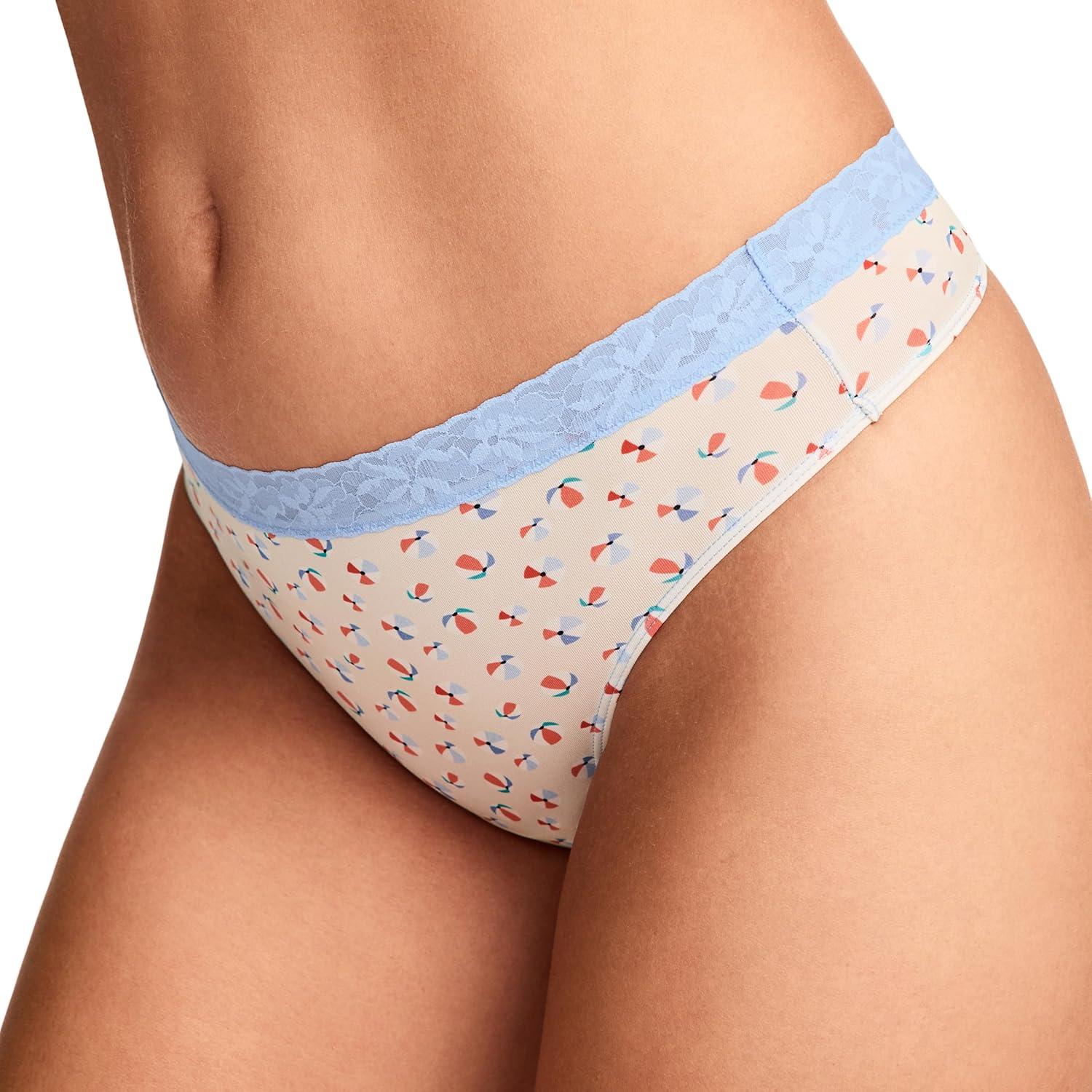 imageJockey Womens Underwear Soft Stretch Lace Microfiber ThongBeach Ball