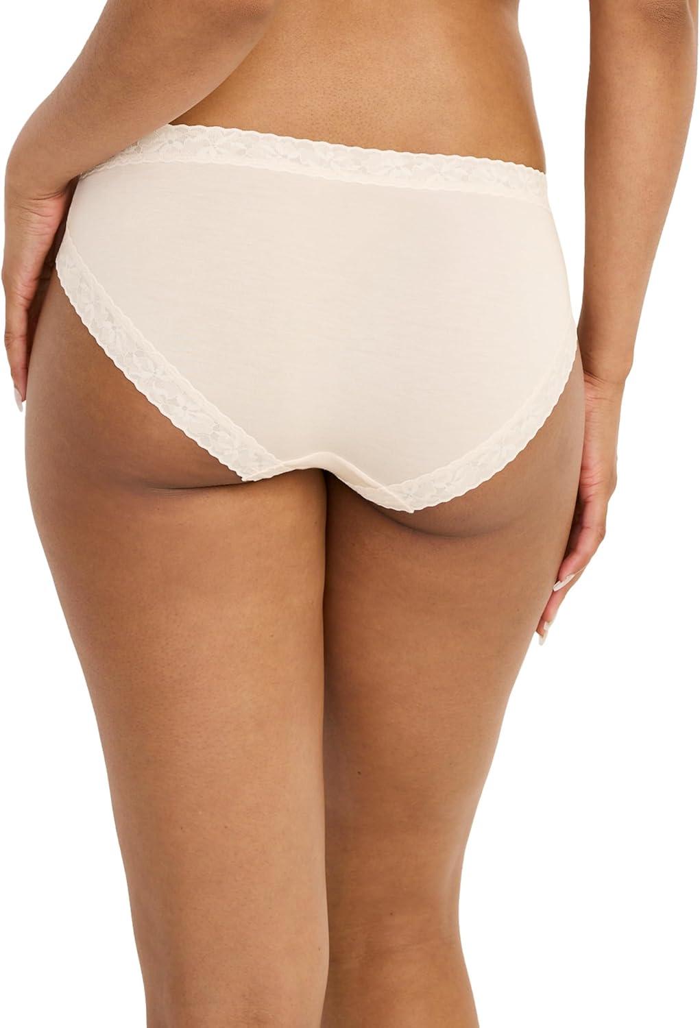imageJockey Womens Underwear Soft Stretch Lace Supersoft BikiniPeach Ice