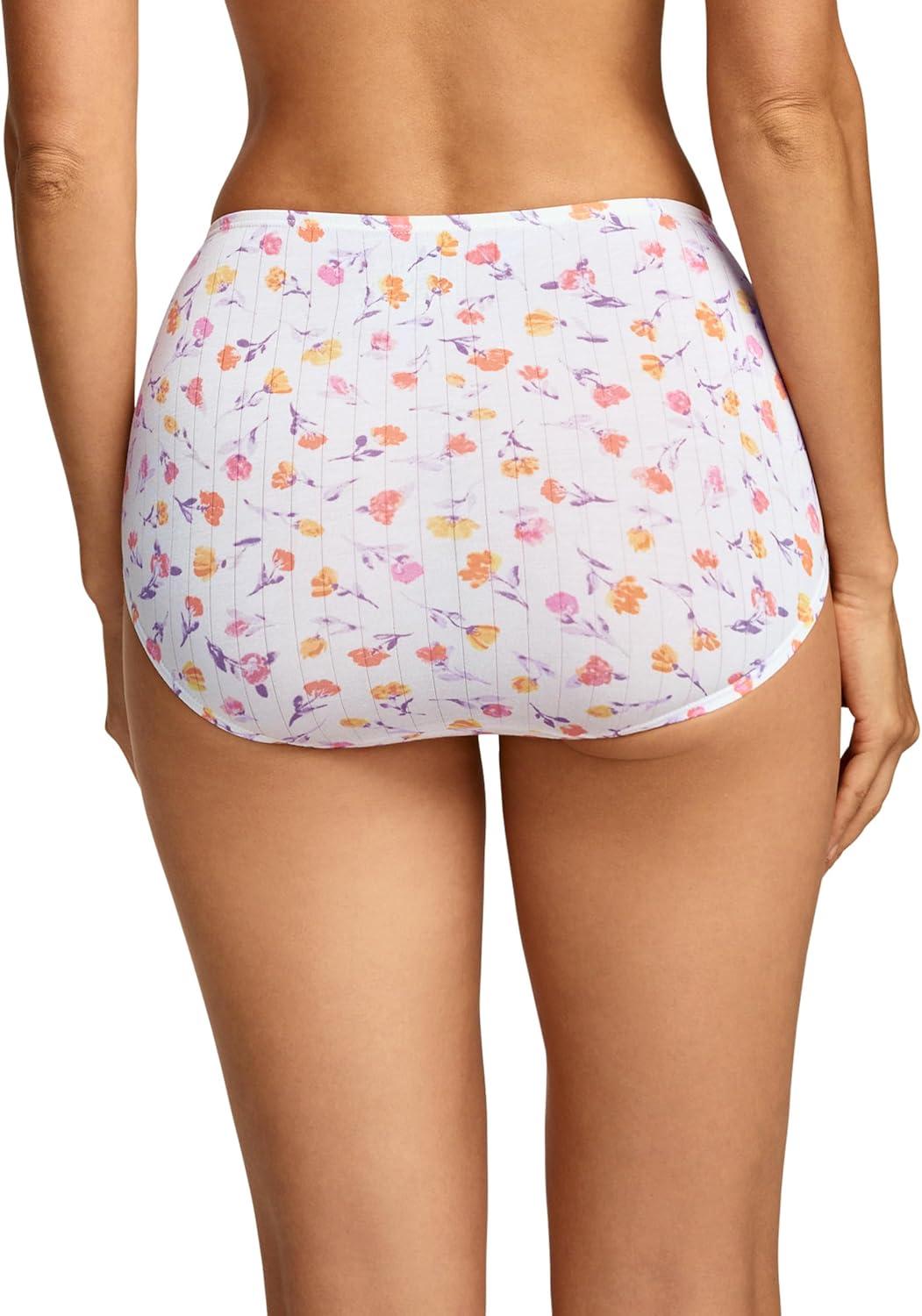 imageJockey Womens Underwear Supersoft Breathe Brief 3 PackFlower Toss