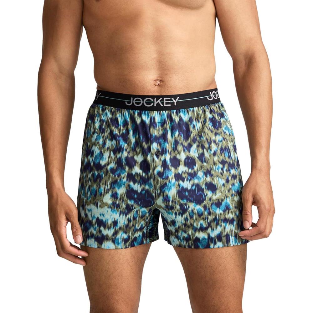 imageJockey Mens Underwear Active Microfiber 45 BoxerIncited Ikat