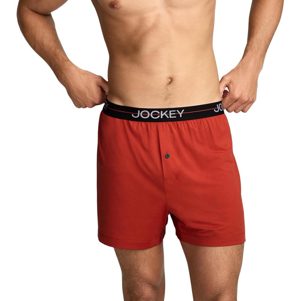 imageJockey Mens Underwear Active Microfiber 45 BoxerPainted Desert